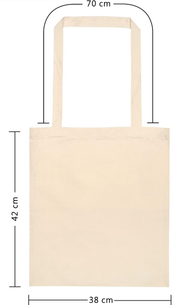 Personalised Traveller’s Cotton Tote Bag with Custom Quote and Name - product image 3