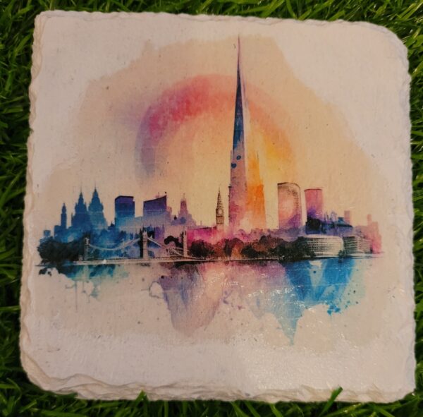Slate Decoupage Coasters – London Skyline (Set of 4) - product image 2