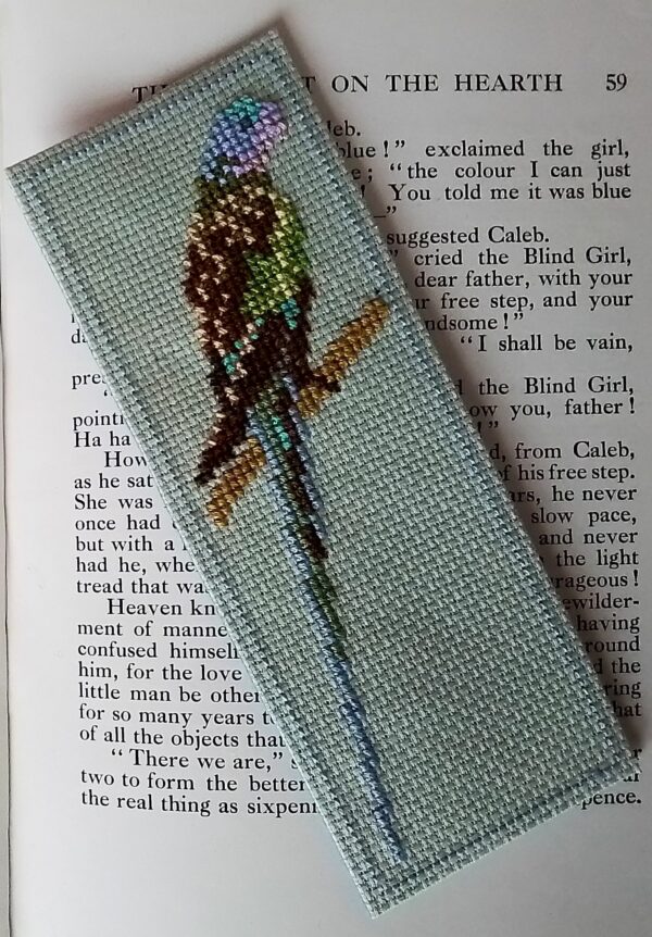 Princess of Wales Parrot Bookmark, Parrot Gift, Parrot Lover Gift, Book Lover Gift – Green - main product image