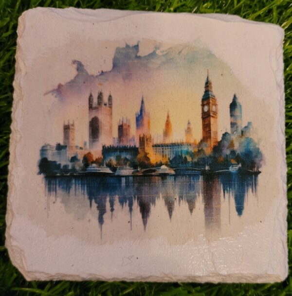 Slate Decoupage Coasters – London Skyline (Set of 4) - product image 3