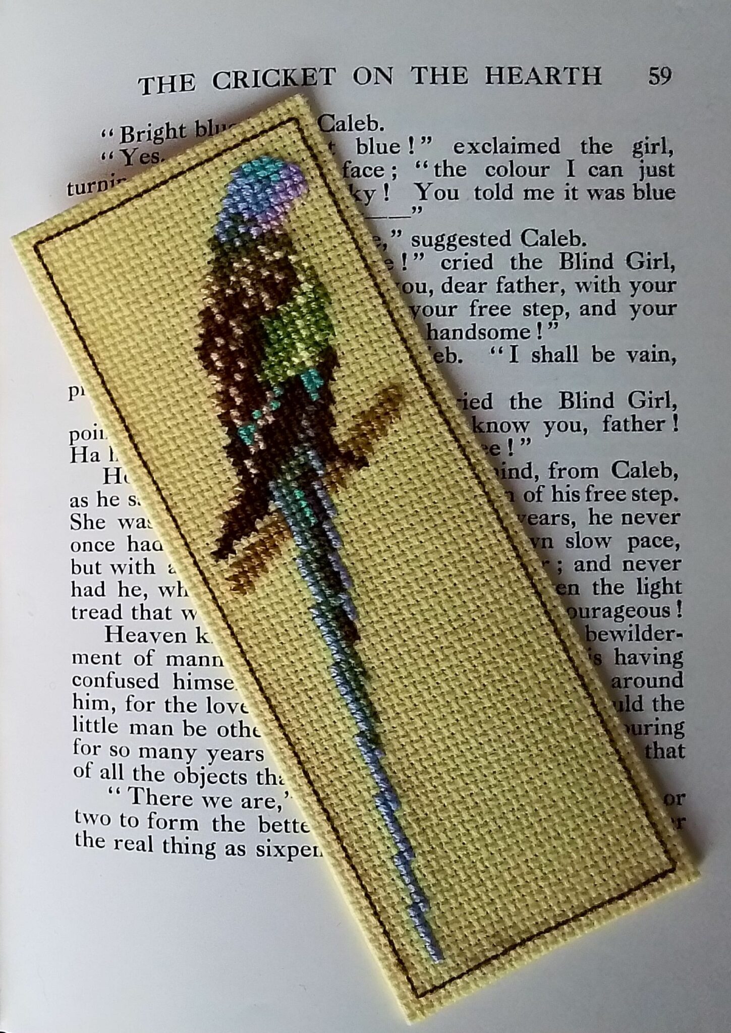 Princess of Wales Parrot Bookmark, Parrot Gift, Parrot Lover Gift, Book Lover Gift – Yellow - main product image