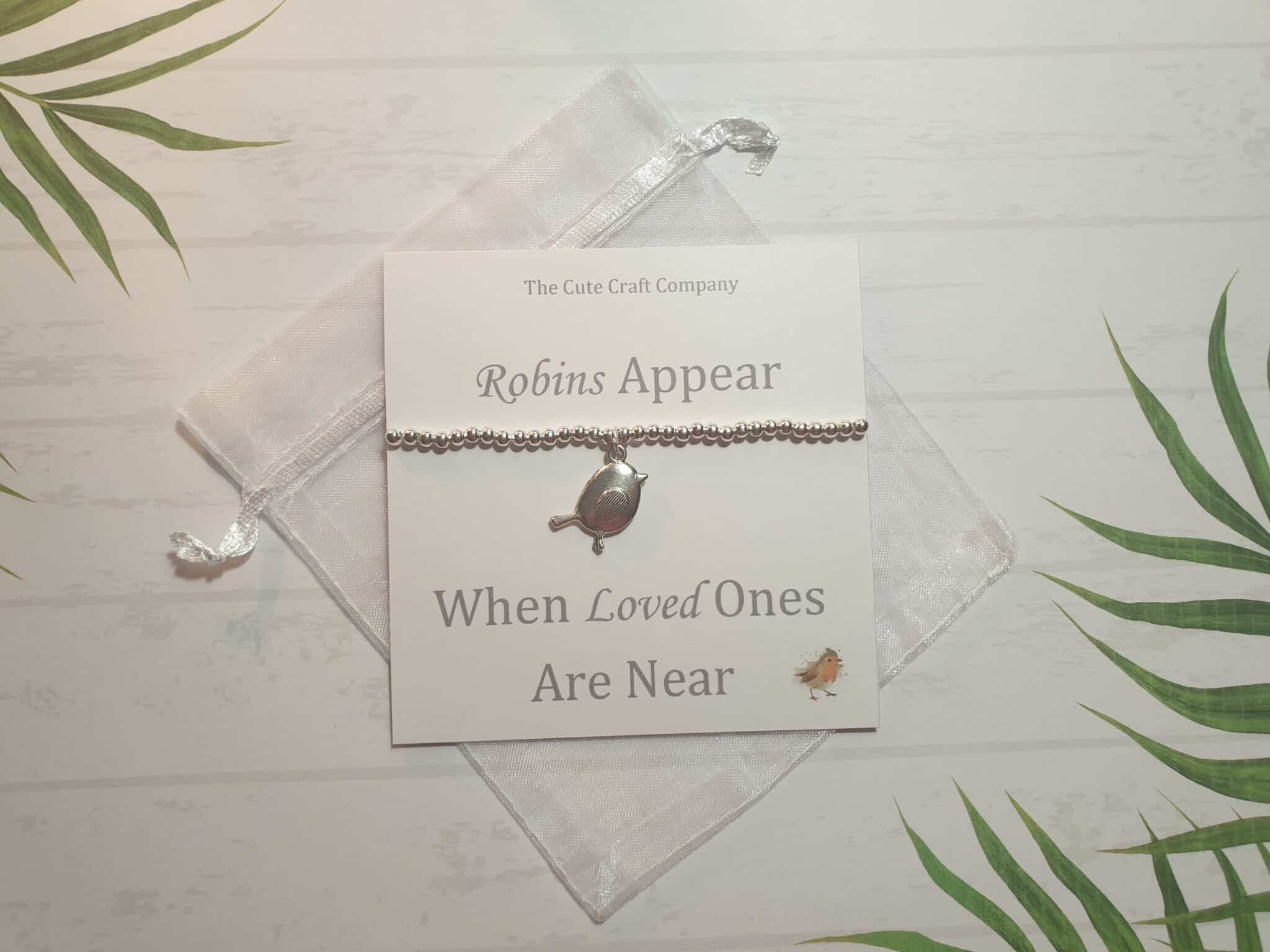 Handmade Stretch Bracelet with Quote Card - main product image