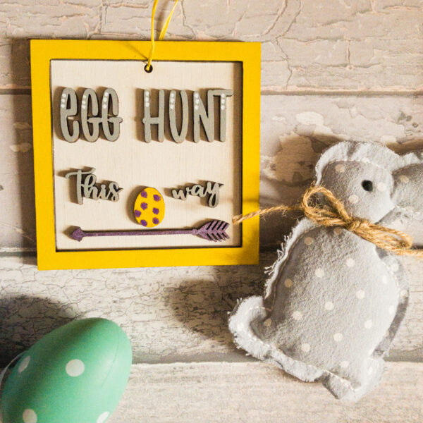 Easter Egg Hunt mini plaque - main product image