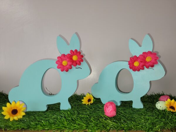 Wooden Rabbit Chocolate Egg Holder - main product image