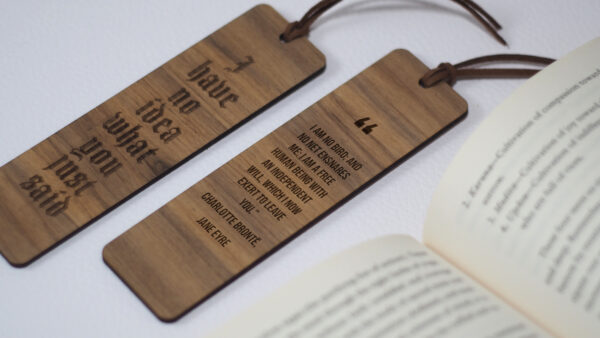 Handcrafted Wooden Bookmark – No Idea Bookmark - product image 3