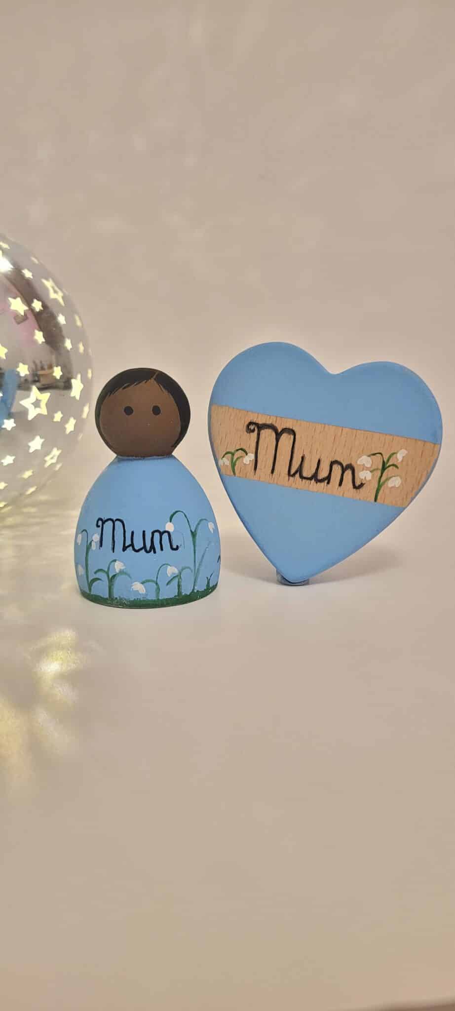 Mother’s Day Peg Doll & Heart - main product image