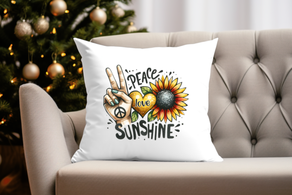 Sunflower Design’s Pillow Case, Summer Sunflower Cushion Cover, Floral Accent Pillow Cover - product image 2