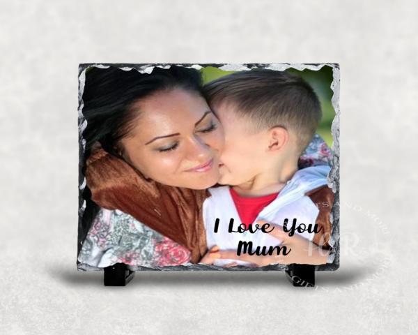 Personalised Photo Mum/Dad and I Rock Slate - product image 3