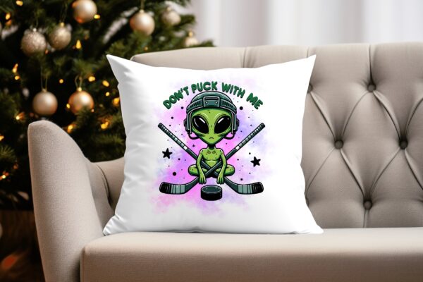 Don’t Puck With Me Alien Cushion Cover|Colourful| Cute| Vibrant| Different| - main product image