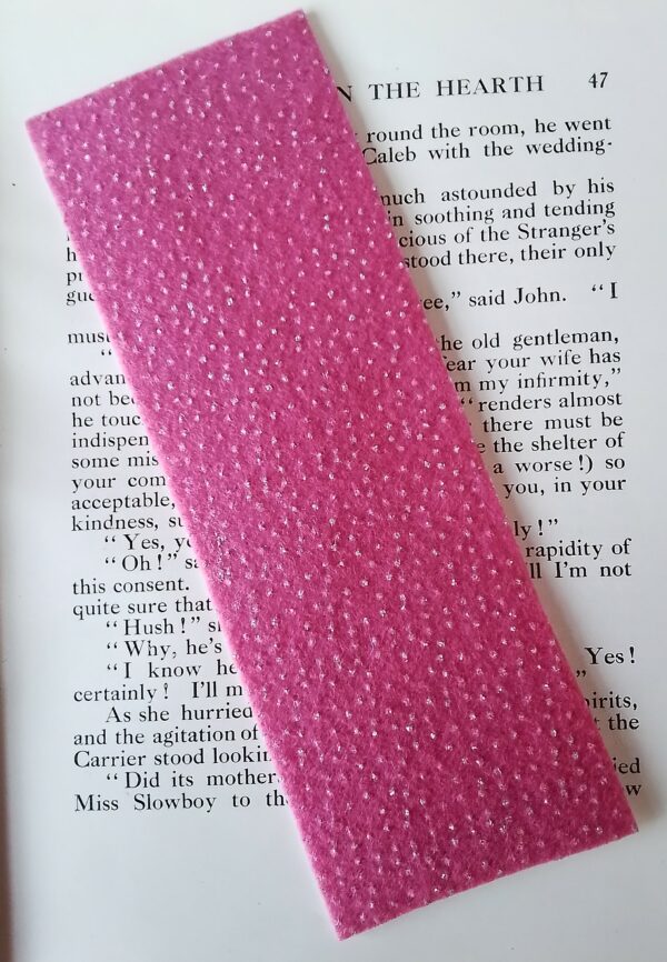 Funky Flower Bookmark, Book Mark, Flower Gift, Reading Gift, Book Lover Gift – Pink - product image 2