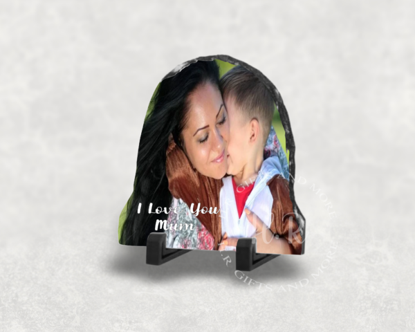 Personalised Photo Mum/Dad and I Rock Slate - product image 2