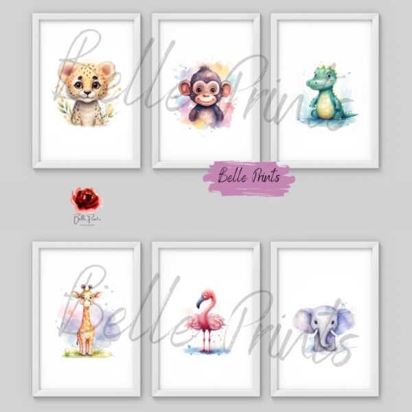 Jungle animal nursery prints - product image 2