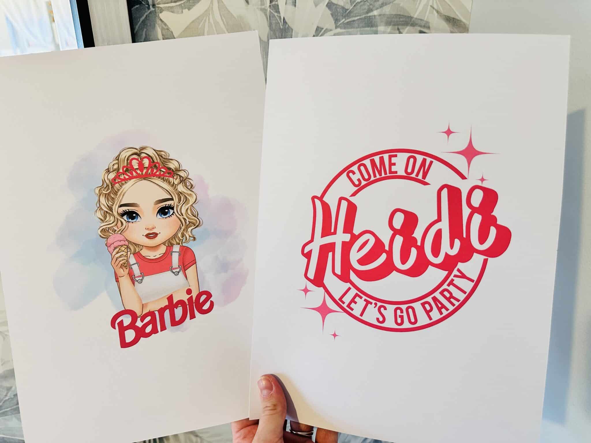 Personalised barbz print - main product image