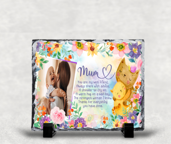 Personalised Photo Mum You Are My Best Friend Rock Slate - main product image