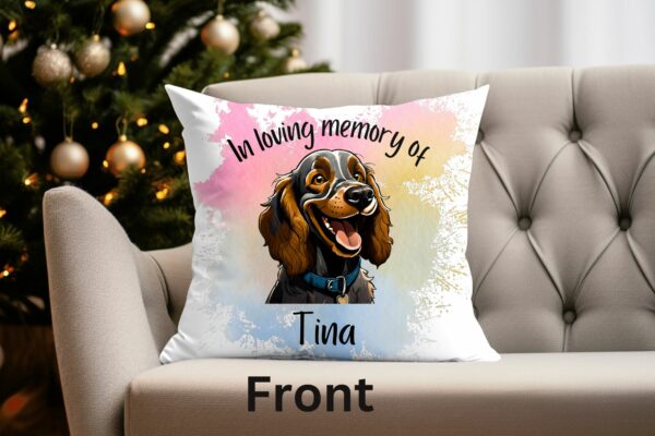 Remembrance Gifts For Loss Of Dog Personalised Gift Custom Pet Cushion Cover - product image 3