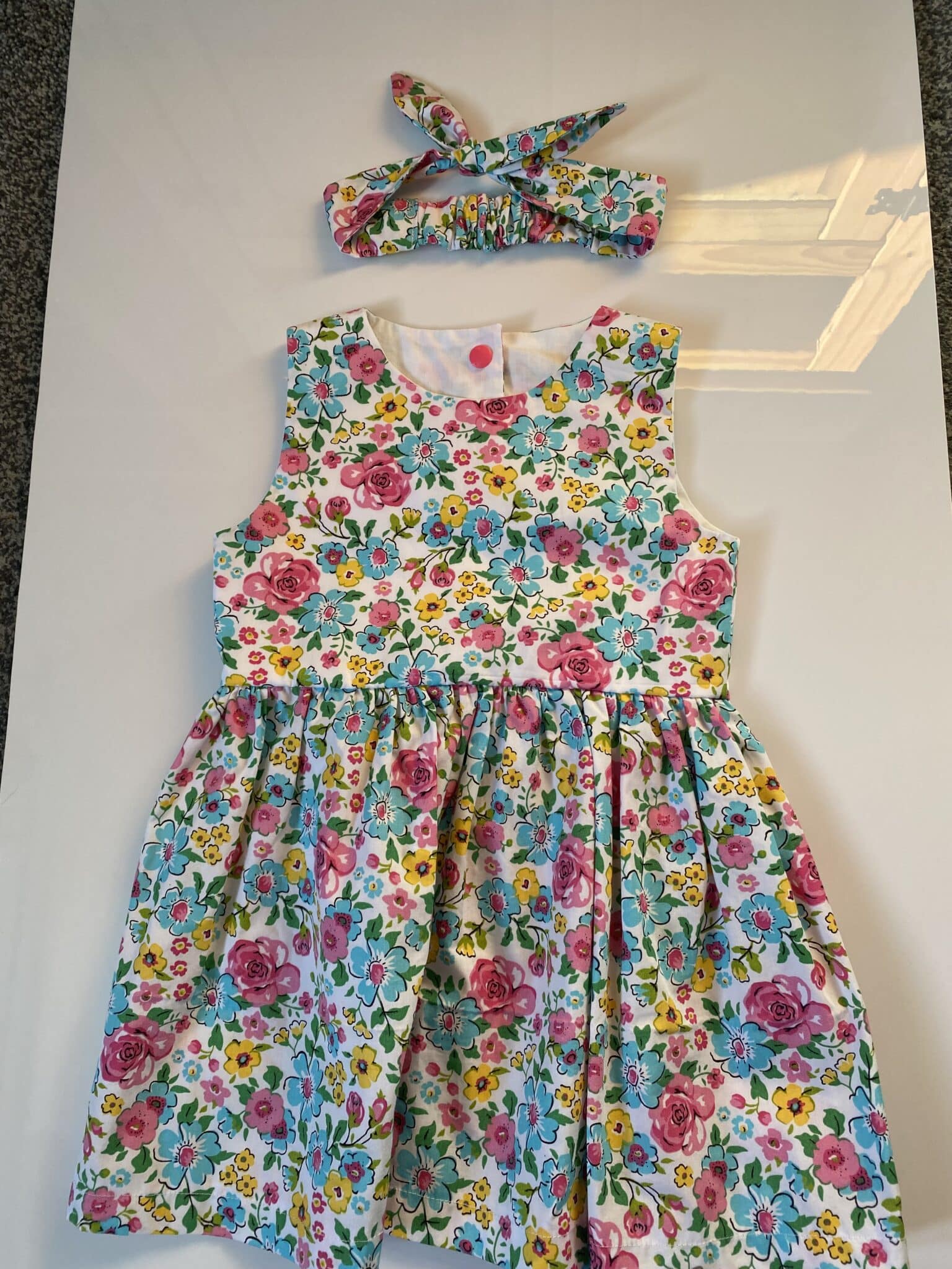 Baby dress with matching headband size 18-24 months - main product image