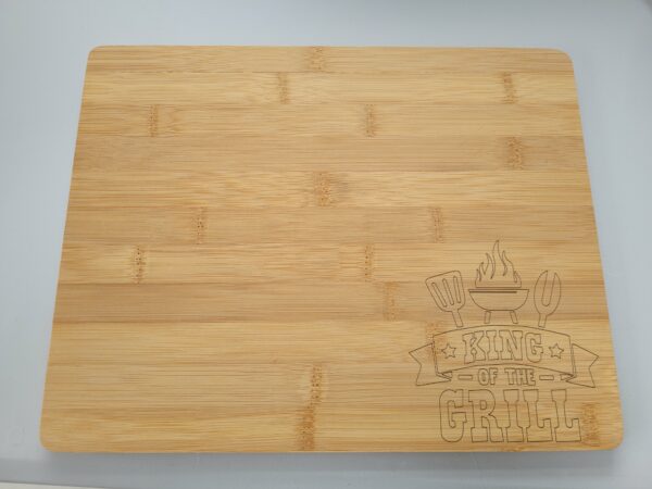 Laser Engraved Chopping board – King of the Grill - product image 2