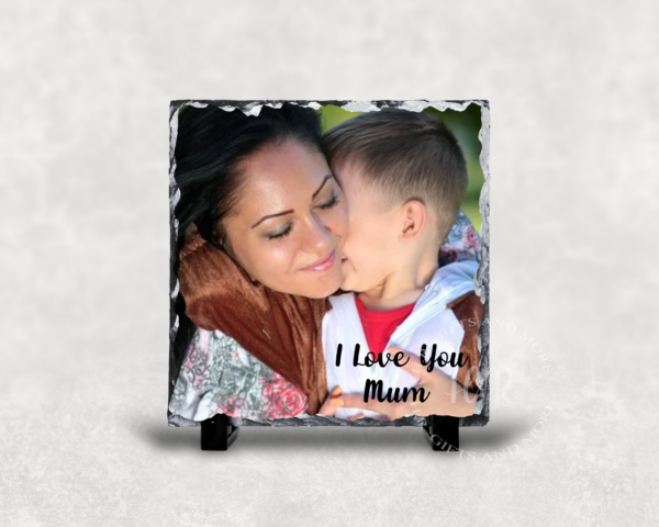 Personalised Photo Mum/Dad and I Rock Slate - product image 4