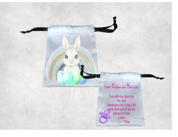 Personalised Easter Bunny Dummy Bag - product image 2