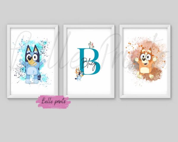 Blue dog character prints - product image 2