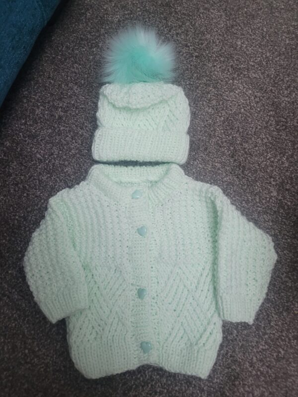 Aran Cardigan for baby girl - main product image