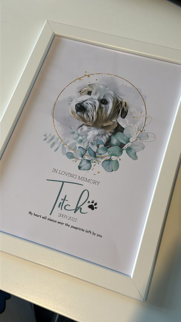 Personalised pet memorial print - product image 3
