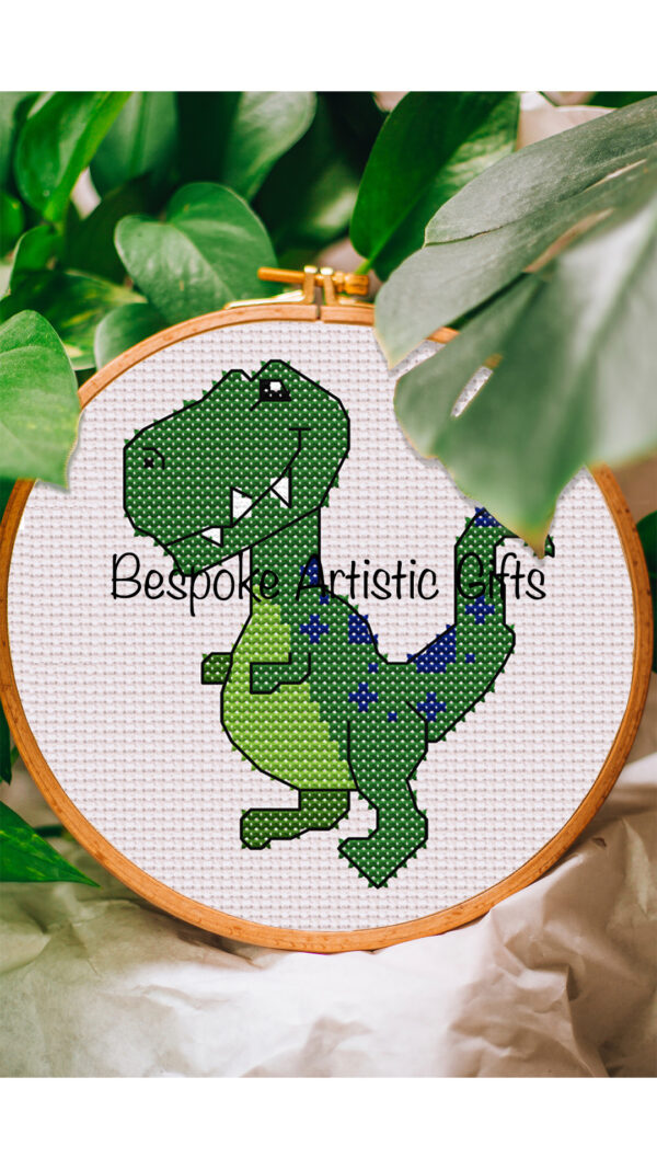 T-Rex Dinosaur – cross stitch PATTERN - main product image