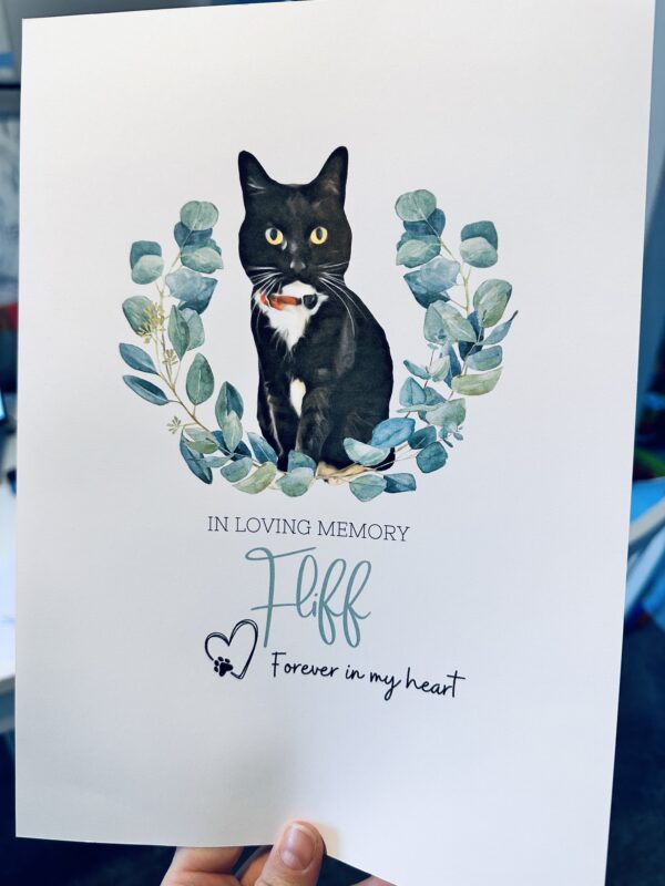 Personalised pet memorial print - product image 2