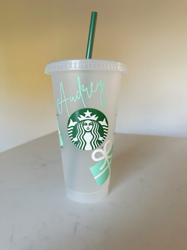Personalised ‘Coffee at Tiffany’s’ Starbucks Cold Cup - main product image