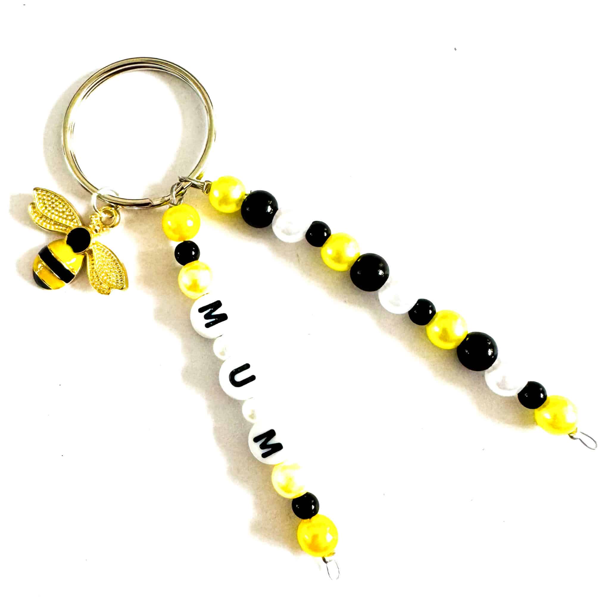 Beaded mum key rings - main product image