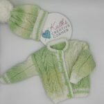 Baby cardigan and hat set