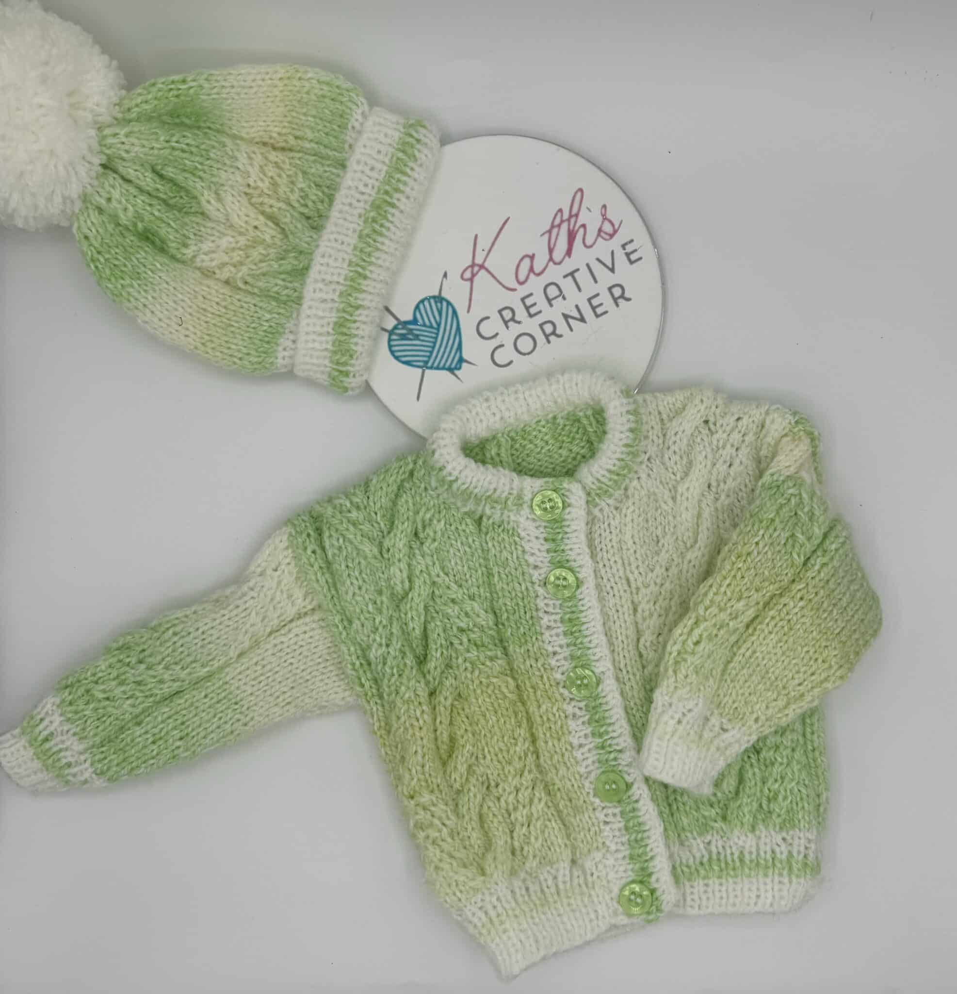 Baby cardigan and hat set - main product image