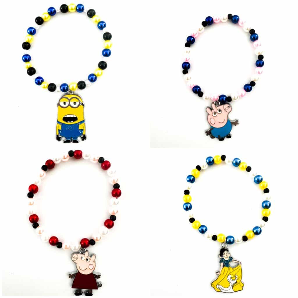 Character beaded bracelets