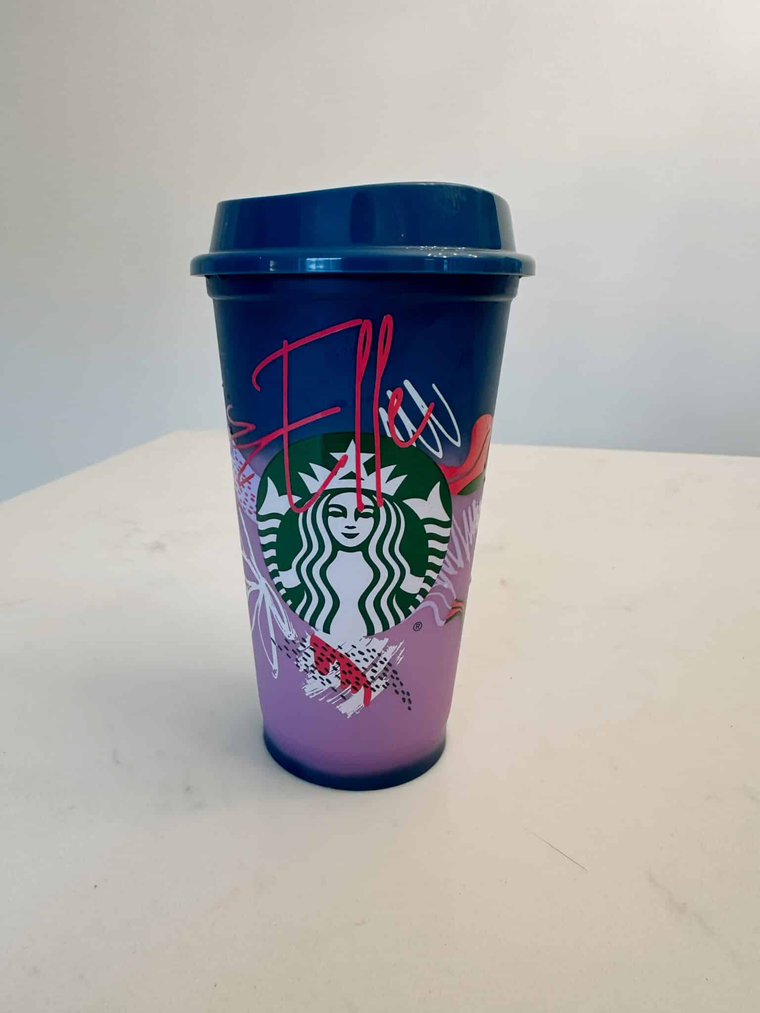 Limited edition Colour Changing personalised Starbucks reusable cup - main product image