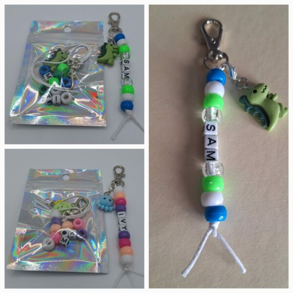 Personalised DIY Bead Keychain Kits – Kids Craft - main product image