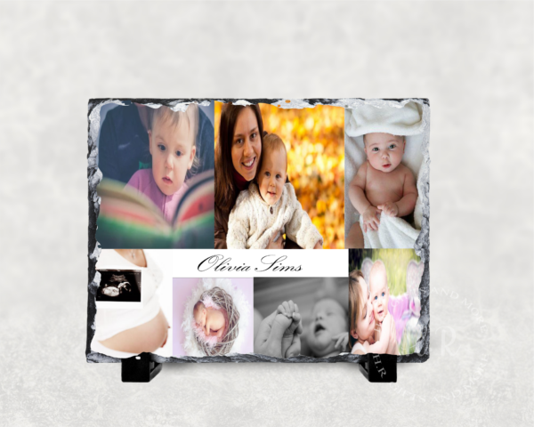 Personalised Collage Photo Rock Slate - main product image