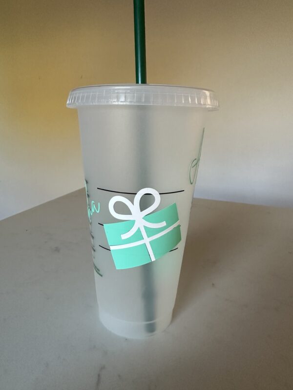 Personalised ‘Coffee at Tiffany’s’ Starbucks Cold Cup - product image 3