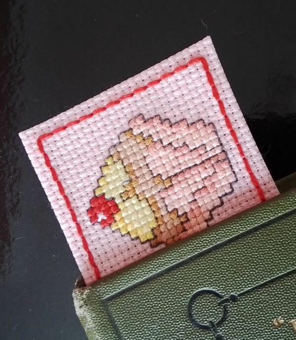 Cupcake Bookmark, Cross Stitch Bookmark, Cake Lover, Cake Gifts – 4 Cakes - product image 4
