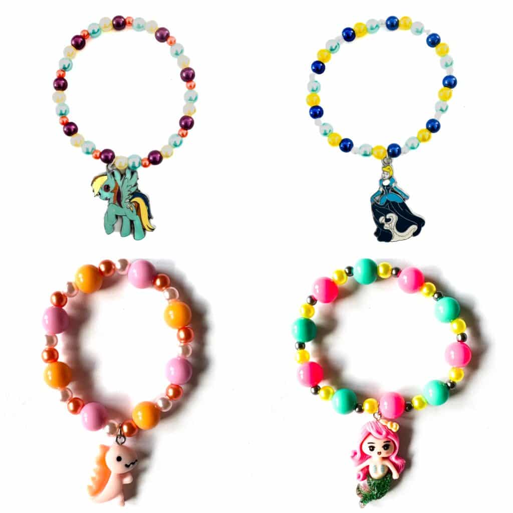 Character beaded bracelets