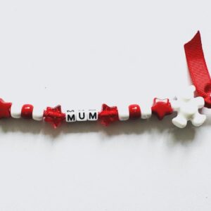 Mum beaded keyrings