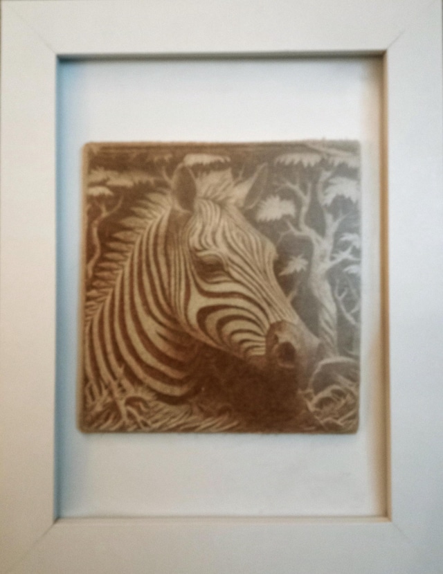 Laser engraved Zebra - main product image