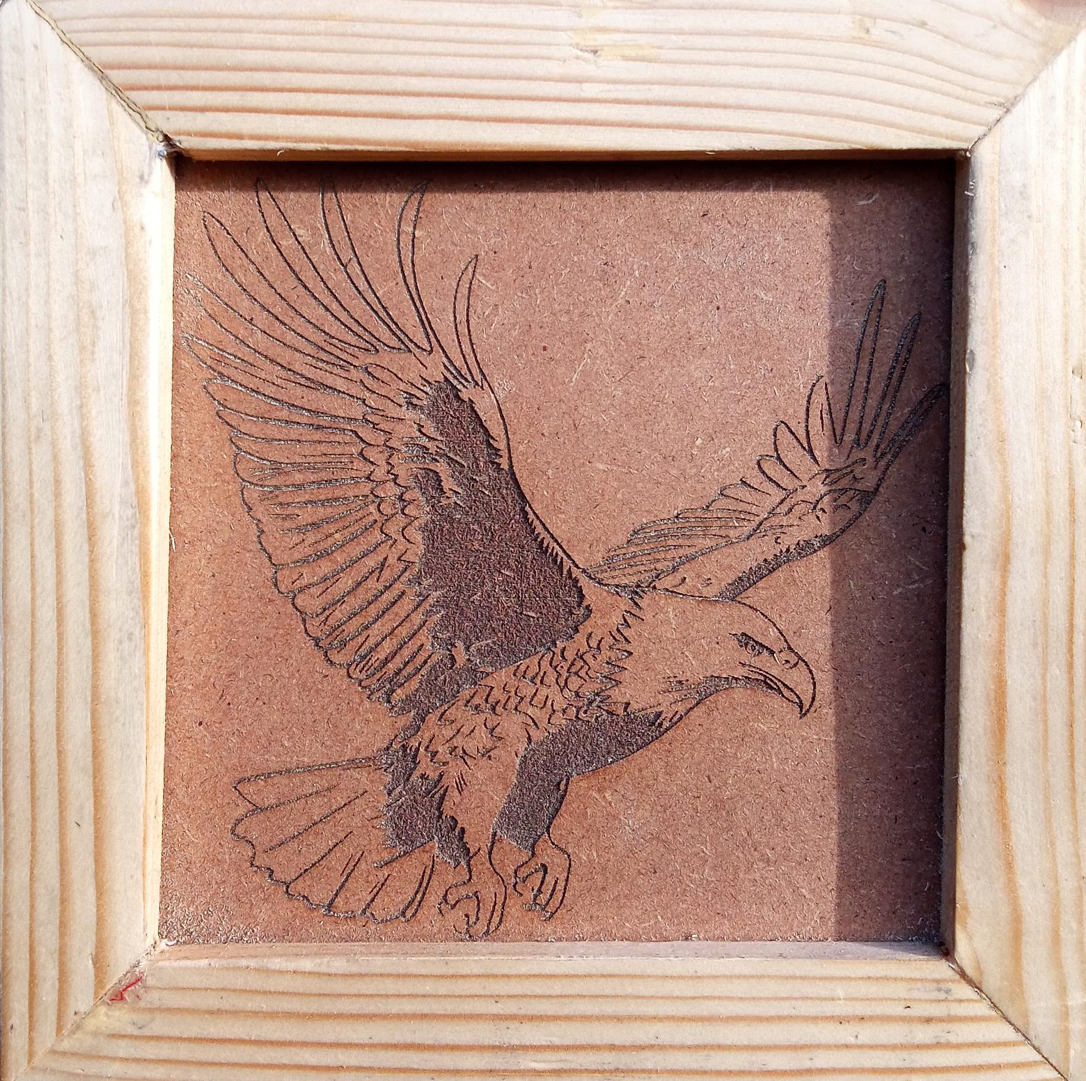 Bald eagle laser cut - main product image