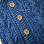 Hand knitted Baby Aran Cardigan
