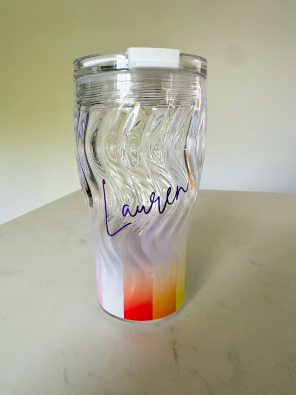 Charity Personalised Rainbow Costa Cup - main product image