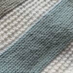 Hand knitted baby blanket