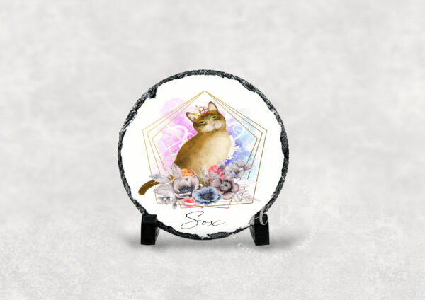 Personalised Cat Rock Slate - main product image