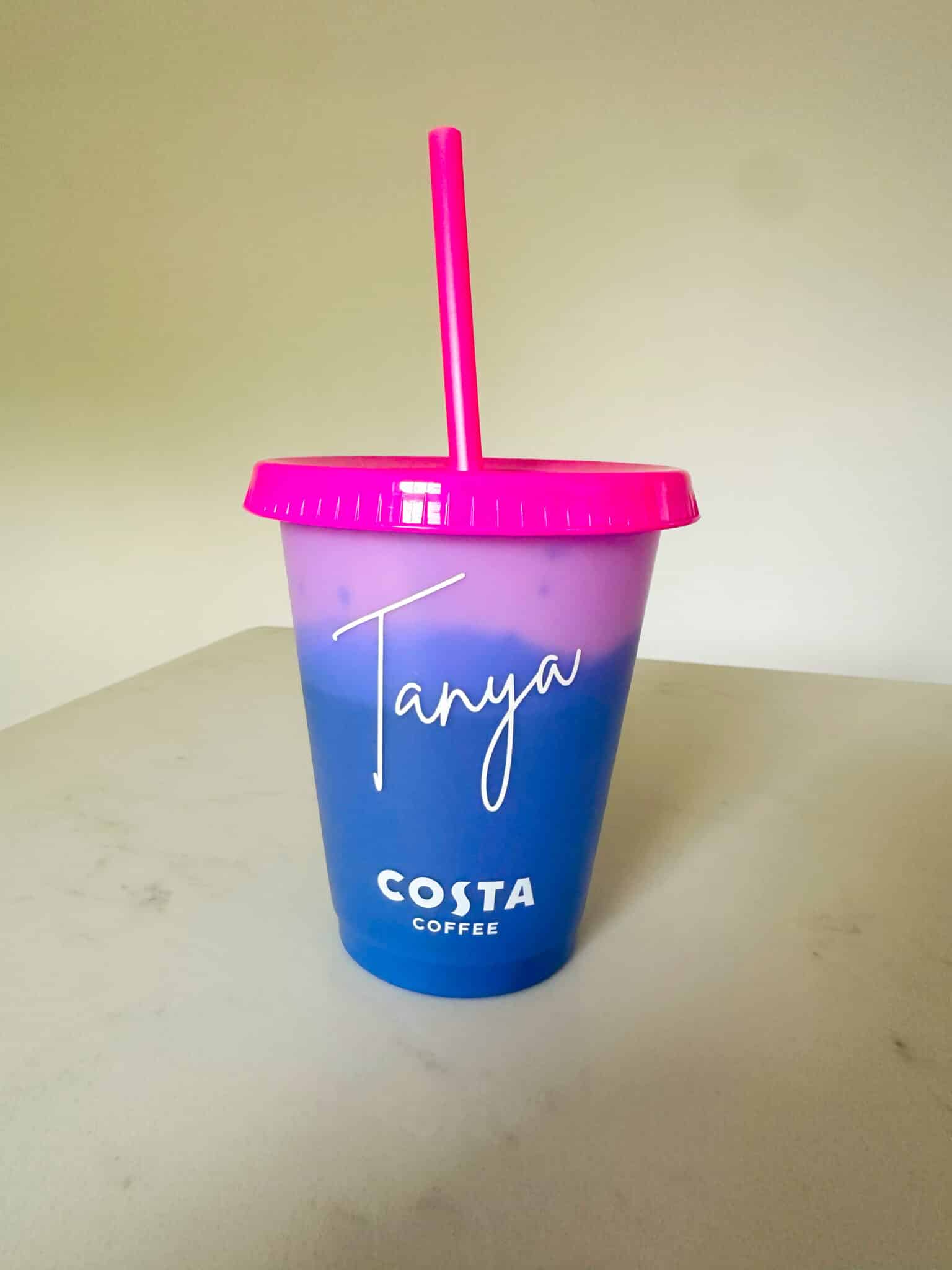 Charity Personalised Colour Changing Costa Cold Cup - main product image