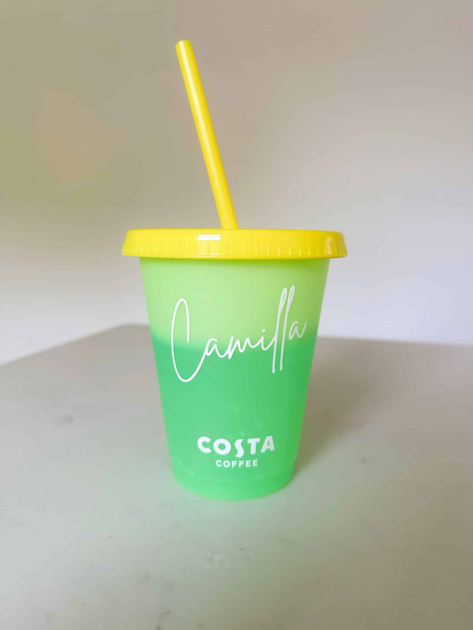 Charity Personalised Colour Changing Costa Cold Cup - main product image