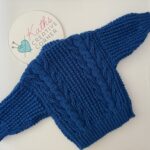 Hand knitted Baby Aran Cardigan