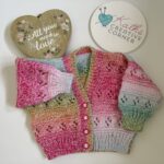 Hand Knitted Baby girls Cardigan